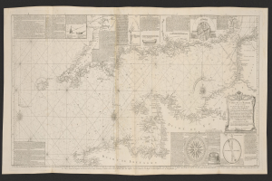 Ein dunkler Hintergrund betont eine zentrale Karte der Britischen Jungferninseln, umgeben von Bildern und Text.