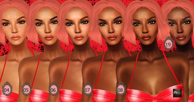 Eine animierte Abbildung mehrerer Frauen, die nebeneinander stehen und einander ähneln, mit Zahlen von "04 bis 08" und "19" auf ihren Gesichtern.