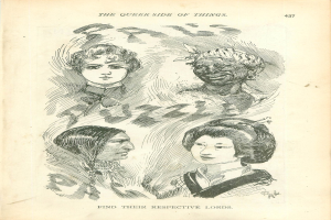 Ein Buch mit dem Titel "Die queer Seite der Dinge" und einem Cover mit vier FrauenGesichtern.